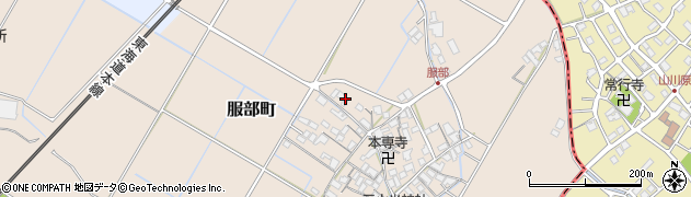滋賀県彦根市服部町283周辺の地図