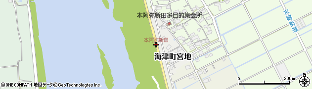 本阿弥新田周辺の地図
