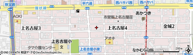 愛知県名古屋市西区上名古屋4丁目10周辺の地図