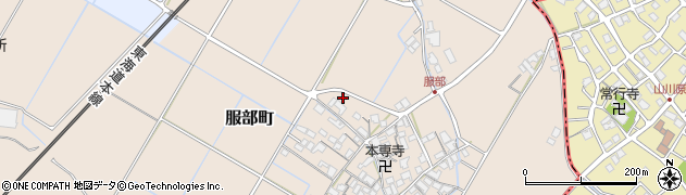 滋賀県彦根市服部町1238周辺の地図