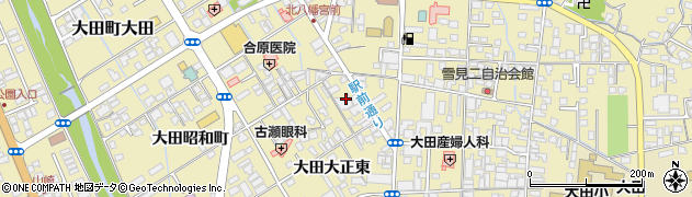 島根県大田市大田町（大田大正東）周辺の地図