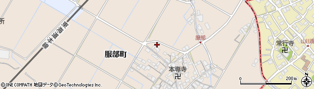 滋賀県彦根市服部町1237周辺の地図