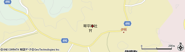愛知県豊田市伊熊町（落合）周辺の地図