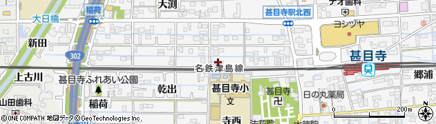 愛知県あま市甚目寺寺西24周辺の地図
