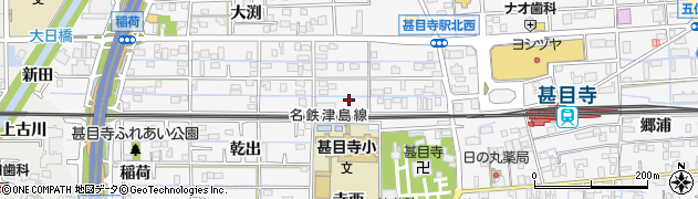 愛知県あま市甚目寺寺西61周辺の地図