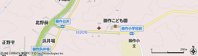 愛知県豊田市御作町（日沢）周辺の地図