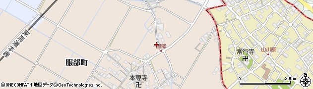 滋賀県彦根市服部町448周辺の地図