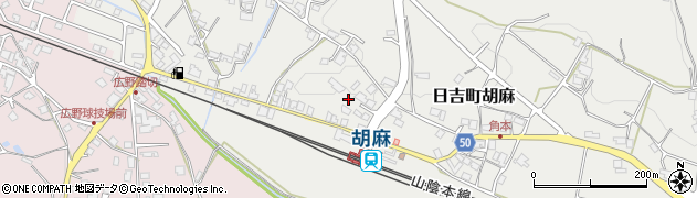 京都府南丹市日吉町胡麻（才ノ本）周辺の地図