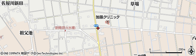愛知県愛西市町方町二ツ橋101周辺の地図