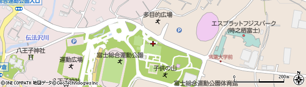 富士総合運動公園庭球場周辺の地図
