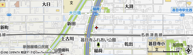 愛知県あま市甚目寺稲荷42周辺の地図