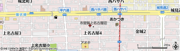 愛知県名古屋市西区上名古屋4丁目14周辺の地図