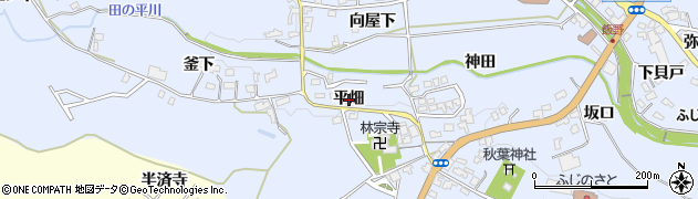 愛知県豊田市藤岡飯野町平畑周辺の地図
