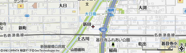 愛知県あま市甚目寺稲荷50周辺の地図