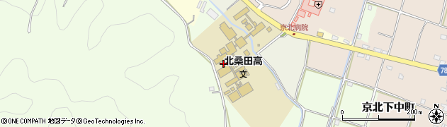 京都府京都市右京区京北下弓削町（沢ノ奥）周辺の地図
