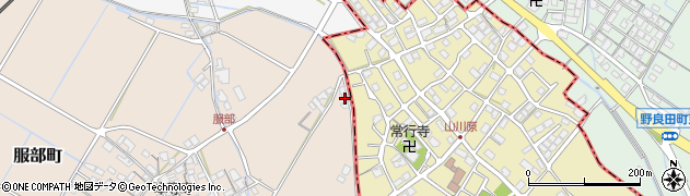 滋賀県彦根市服部町34周辺の地図