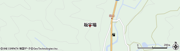 愛知県豊根村（北設楽郡）坂宇場周辺の地図
