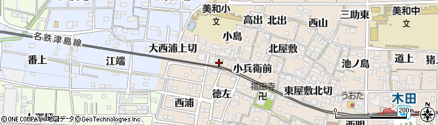 愛知県あま市木田庄兵衛前36周辺の地図