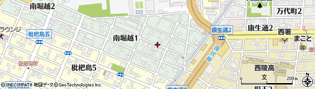 愛知県名古屋市西区南堀越周辺の地図