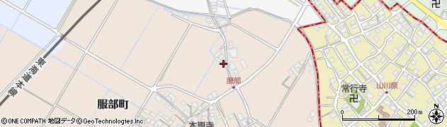 滋賀県彦根市服部町454周辺の地図