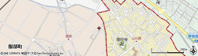 滋賀県彦根市服部町382周辺の地図