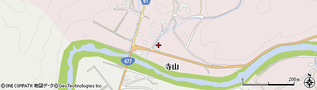 京都府京都市右京区京北井戸町（吹ケ谷）周辺の地図