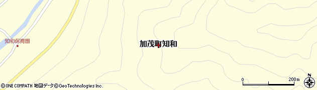 岡山県津山市加茂町知和周辺の地図