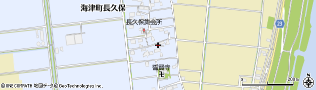 岐阜県海津市海津町長久保周辺の地図