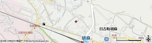 京都府南丹市日吉町胡麻才ノ本3周辺の地図