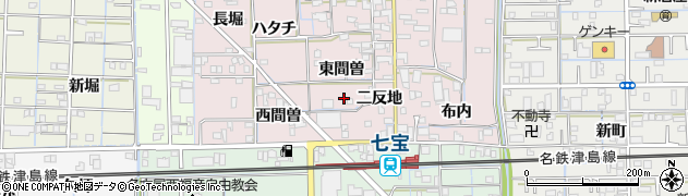 愛知県あま市富塚（東間曽）周辺の地図
