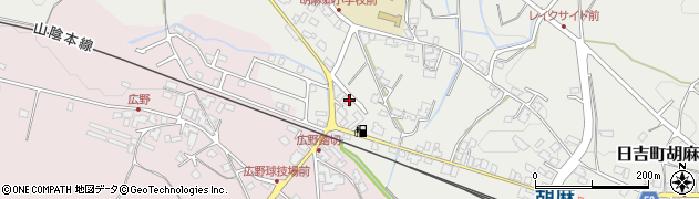 京都府南丹市日吉町胡麻ドバシ周辺の地図