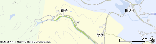 愛知県豊田市迫町荒子周辺の地図
