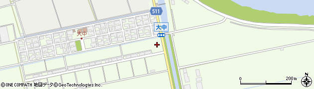 滋賀県東近江市大中町80周辺の地図