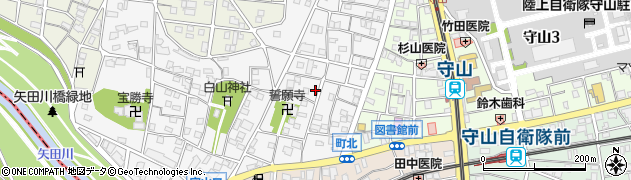 愛知県名古屋市守山区町北周辺の地図