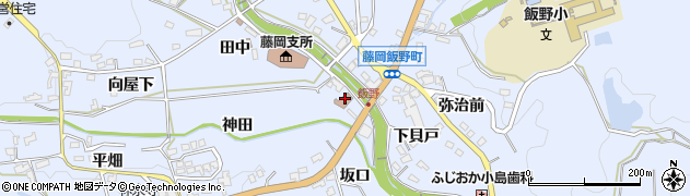 藤岡郵便局周辺の地図