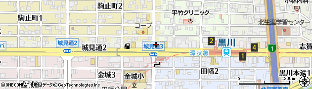 カレーハウスＣｏＣｏ壱番屋黒川店周辺の地図