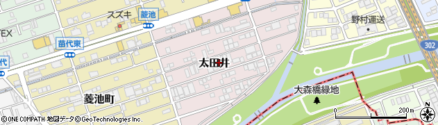 愛知県名古屋市守山区太田井周辺の地図