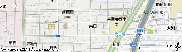 愛知県あま市新居屋（大日）周辺の地図