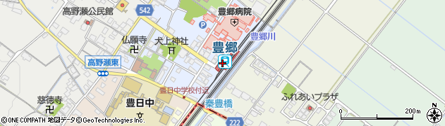 滋賀県犬上郡豊郷町周辺の地図
