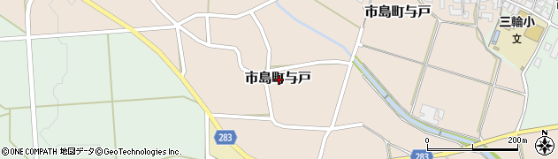 兵庫県丹波市市島町与戸周辺の地図