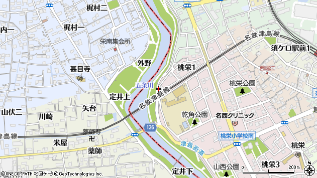 〒452-0918 愛知県清須市桃栄の地図