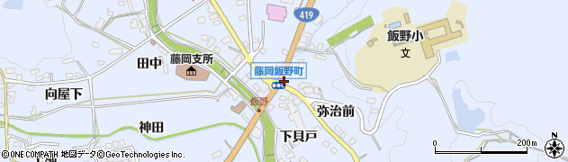 ファミリーマート藤岡飯野店周辺の地図