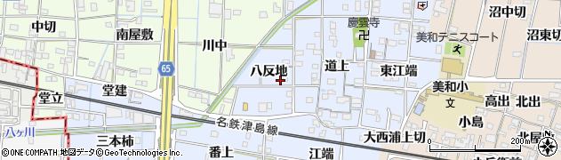愛知県あま市森山周辺の地図