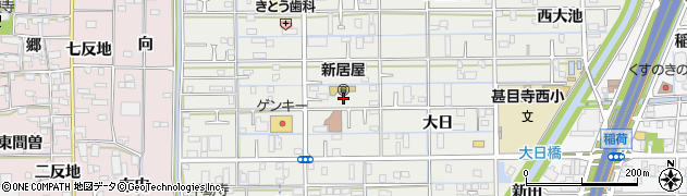 愛知県あま市新居屋（東高田）周辺の地図