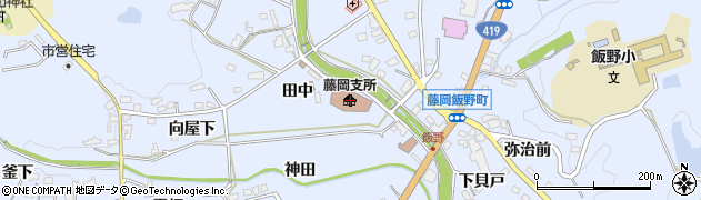 藤岡商工会周辺の地図