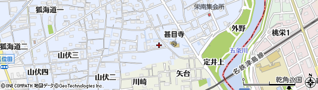 愛知県あま市西今宿山伏一周辺の地図