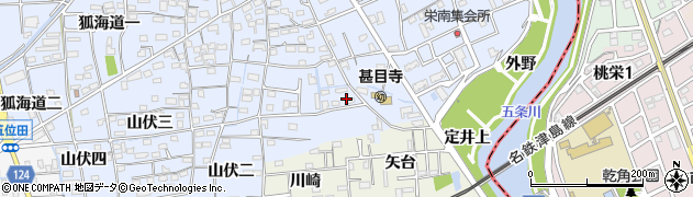 愛知県あま市西今宿（山伏一）周辺の地図