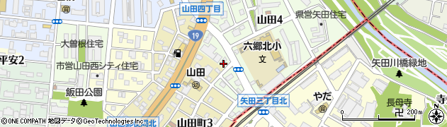 愛知県名古屋市北区山田3丁目周辺の地図