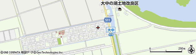 滋賀県東近江市大中町50周辺の地図