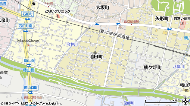 〒489-0952 愛知県瀬戸市池田町の地図